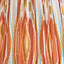 Canterbury Antique Silver Metal Floor Lamp Base with Izara 45cm Cinnamon Ikat Patterned Mushroom Pleat Tapered Lampshade