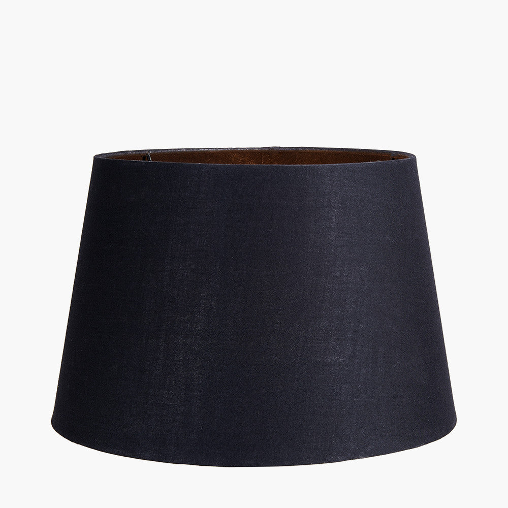 Windsor Sage Green Wooden Tripod Floor Lamp with Adelaide 40cm Black Tapered Cotton Mix Lampshade