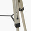 Windsor Sage Green Wooden Tripod Floor Lamp with Adelaide 40cm Black Tapered Cotton Mix Lampshade