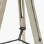Windsor Sage Green Wooden Tripod Floor Lamp with Adelaide 40cm Black Tapered Cotton Mix Lampshade
