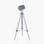 Capstan White Wash and Silver Metal Tripod Floor Lamp
