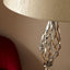 Jenna Silver Metal Twist Detail Floor Lamp