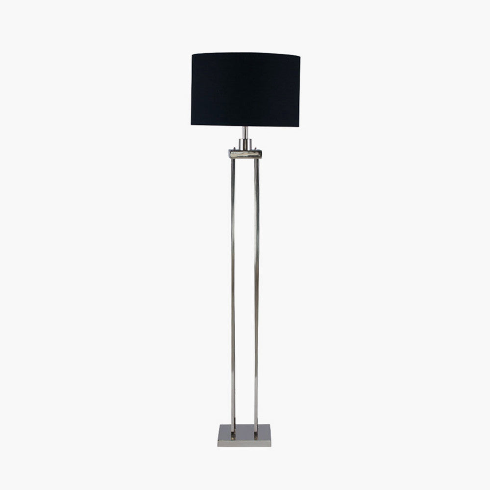 Langston Nickel 4 Post Floor Lamp - Base Only