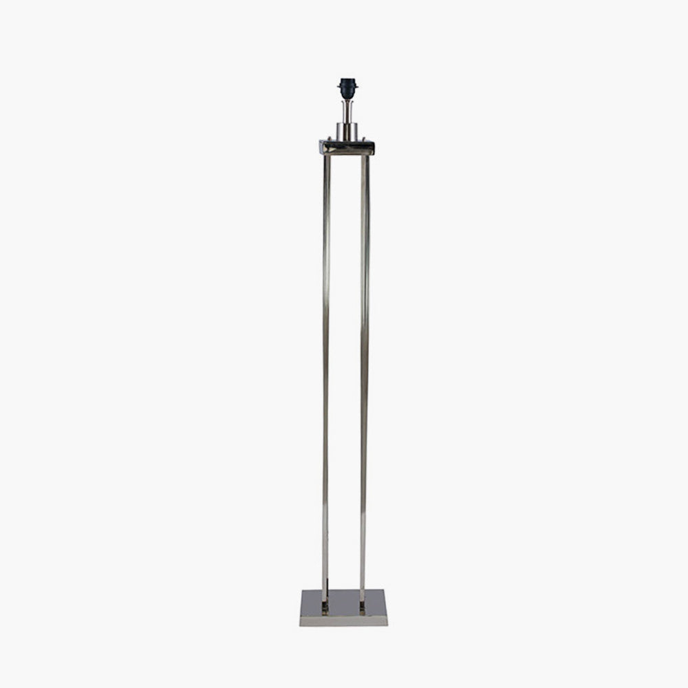Langston Nickel 4 Post Floor Lamp - Base Only