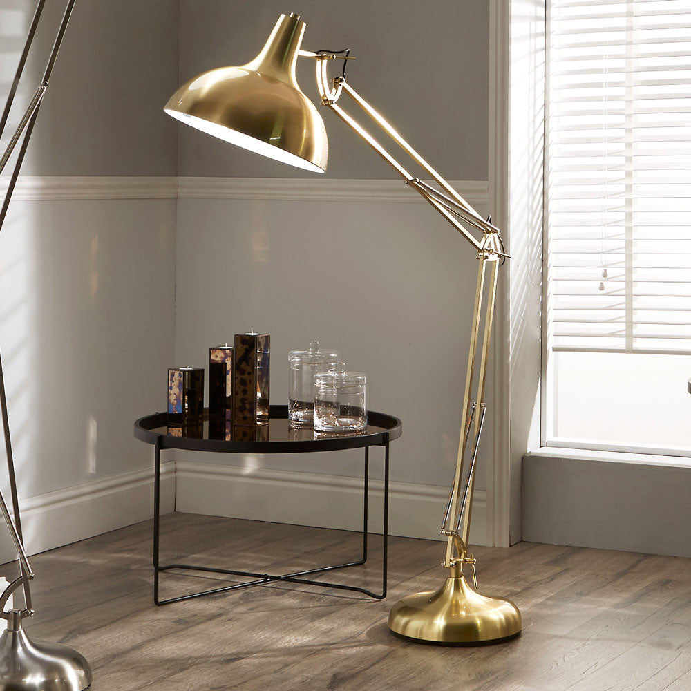 Alonzo Brass Task Floor Lamp