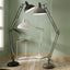Alonzo Grey Painted Oversize Task Floor Lamp