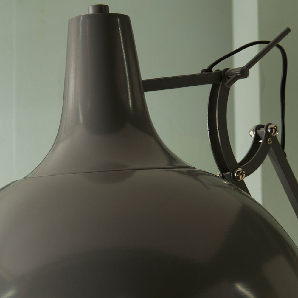 Alonzo Grey Painted Oversize Task Floor Lamp