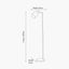 Biba Marble Footed White and Gold Retro Floor Lamp