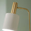 Biba Marble Footed White and Gold Retro Floor Lamp