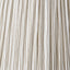 Captiva Grey Wash Mango Wood Floor Lamp Base with Thiago 45cm Natural Stripe Mushroom Pleat Tapered Lampshade