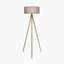 Rabanne Antique Wood Slat Tripod Floor Lamp Complete