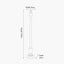 Captiva Antique Black Candle Stick Wood Floor Lamp - Base Only