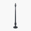 Captiva Antique Black Candle Stick Wood Floor Lamp - Base Only