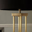 Langston Satin Brass Metal 4 Post Floor Lamp - Base Only