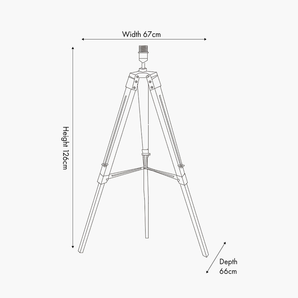 Sumba Bamboo Tripod Floor Lamp - Base Only