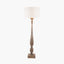 Alia Grey Wash Turned Mango Wood Floor Lamp - Base Only