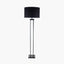 Langston Matt Black Metal Four Post Floor Lamp - Base Only