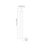 Langston Matt Black Metal Four Post Floor Lamp - Base Only