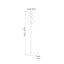 Vecchio Lustre Glass Orb and Gold Floor Lamp