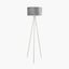 Houston Brushed Silver Tripod Floor Lamp