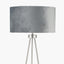 Houston Brushed Silver Tripod Floor Lamp