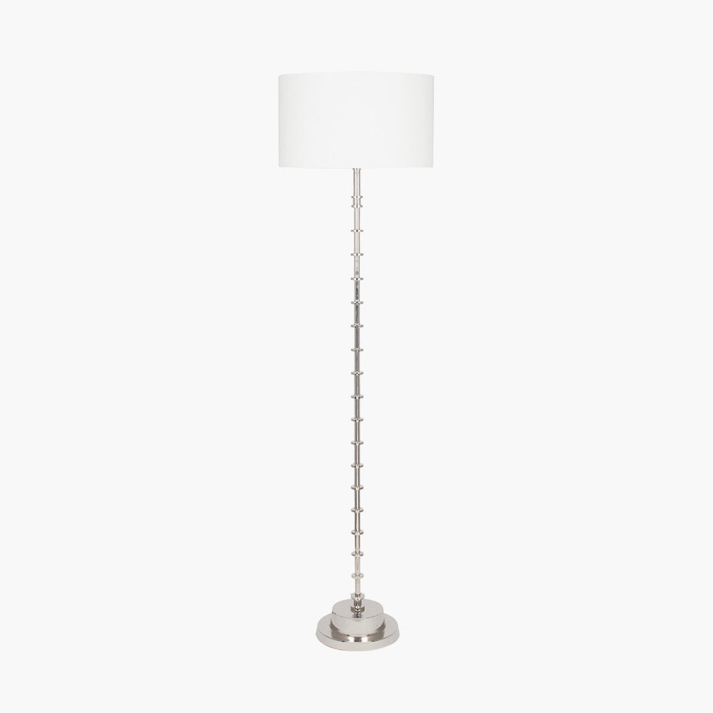 Almas Silver Metal Floor Lamp - Base Only
