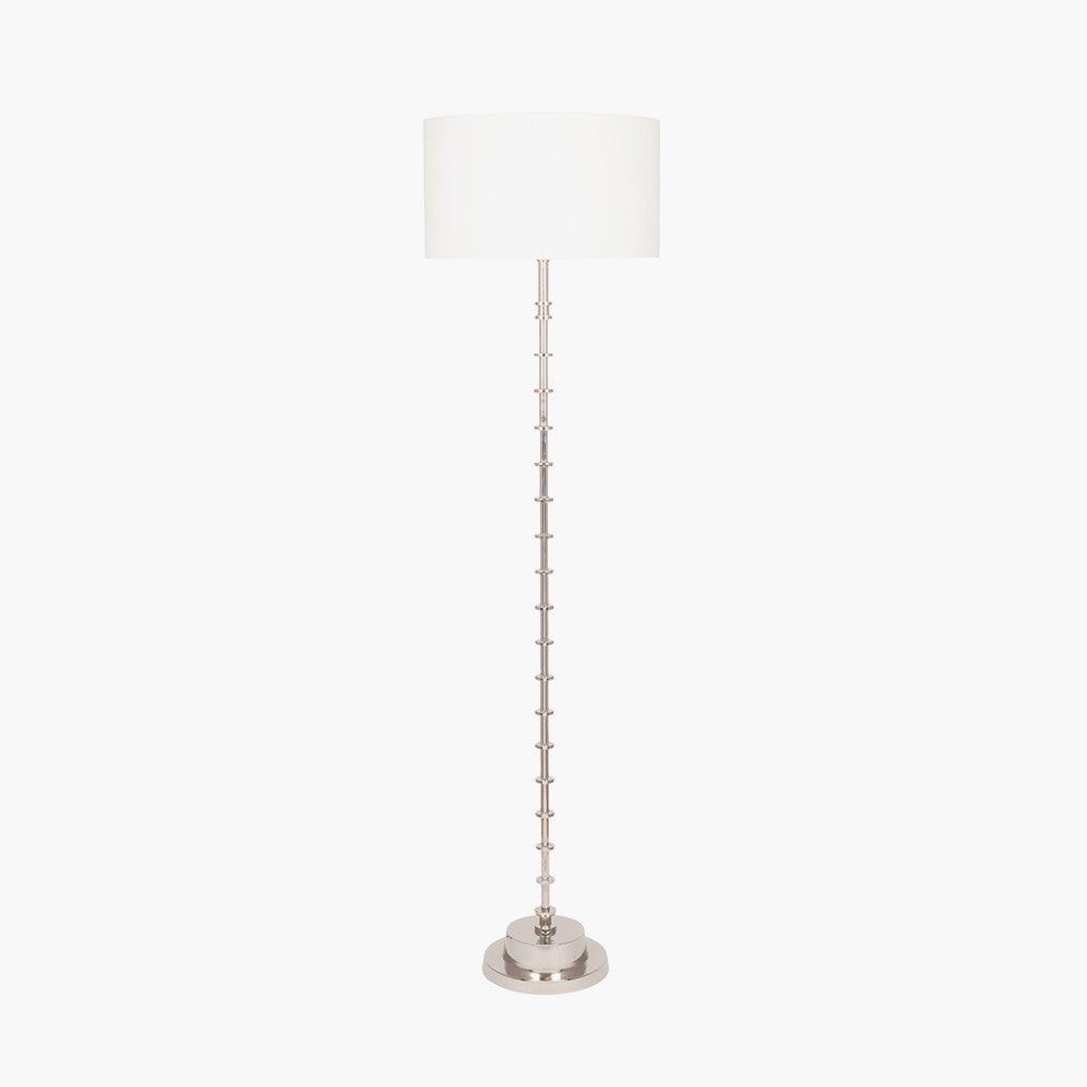 Almas Silver Metal Floor Lamp - Base Only