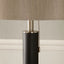 Lowry Brushed Silver and Matt Black Metal Floor Lamp
