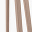 Whitby Grey Wash Wood Tapered 4 Post Floor Lamp Base with Edward 45cm Natural Linen Cylinder Lampshade