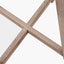 Whitby Grey Wash Wood Tapered 4 Post Floor Lamp Base with Lino 45cm Grey Self Lined Linen Cylinder Lampshade