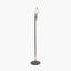 Wanda White Orb and Black Metal Floor Lamp
