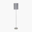 Midland Brushed Nickel and Grey Marble Effect Floor Lamp