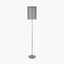 Midland Brushed Nickel and Grey Marble Effect Floor Lamp
