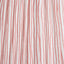 Claudius Nickel Metal Stick Floor Lamp Base with Thiago 40cm Cinnamon Stripe Mushroom Pleat Tapered Lampshade