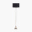 Claudius Nickel Metal Stick Floor Lamp