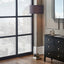 Claudius Nickel Metal Stick Floor Lamp