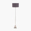 Claudius Nickel Metal Stick Floor Lamp