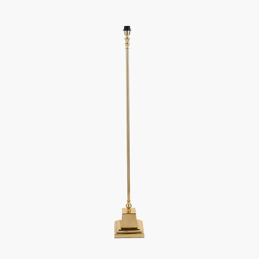 Claudius Gold Metal Stick Floor Lamp