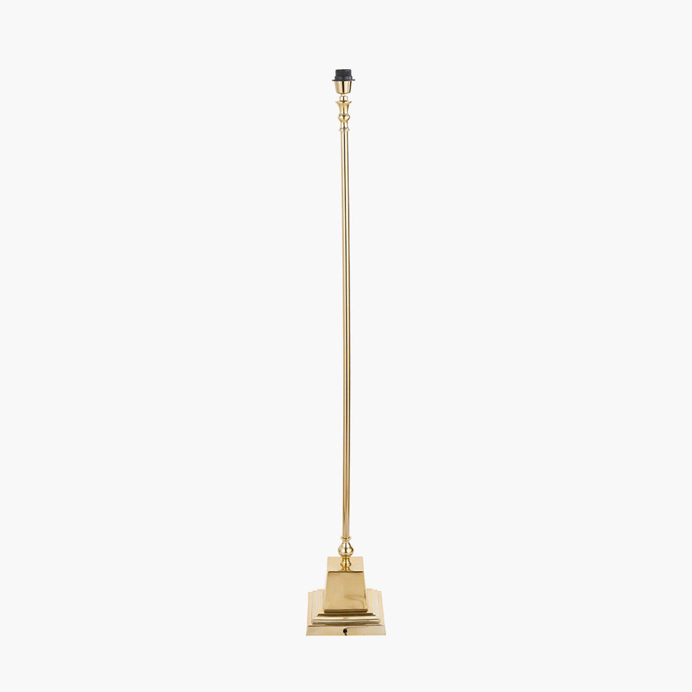 Claudius Gold Metal Stick Floor Lamp