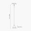 Claudius Gold Metal Stick Floor Lamp