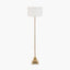 Claudius Gold Metal Stick Floor Lamp