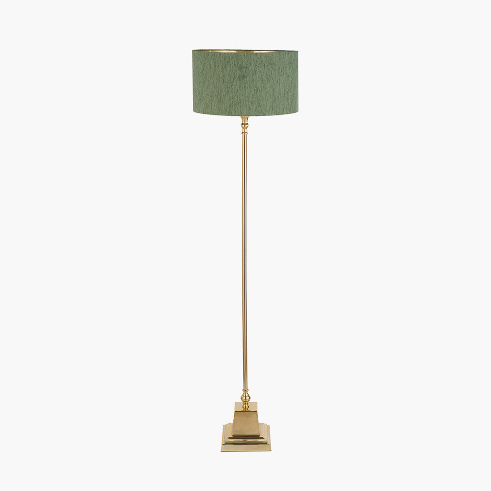 Claudius Gold Metal Stick Floor Lamp