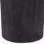 Marin Black Wood Tall Neck Floor Lamp Base with Vienna 45cm Black Chevron Mushroom Pleat Lampshade