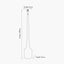 Marin Black Wood Tall Neck Floor Lamp