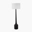 Marin Black Wood Tall Neck Floor Lamp