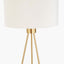 Houston Brushed Brass Metal Tripod Floor Lamp