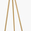 Houston Brushed Brass Metal Tripod Floor Lamp