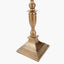 Canterbury Antique Brass Metal Floor Lamp Base with Kamilah 45cm Red Chevron Patterned Mushroom Pleat Tapered Lamp Shade