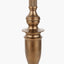 Canterbury Antique Brass Metal Floor Lamp Base with Athira 45cm Multi Chevron Design Mushroom Pleat Tapered Lamp Shade