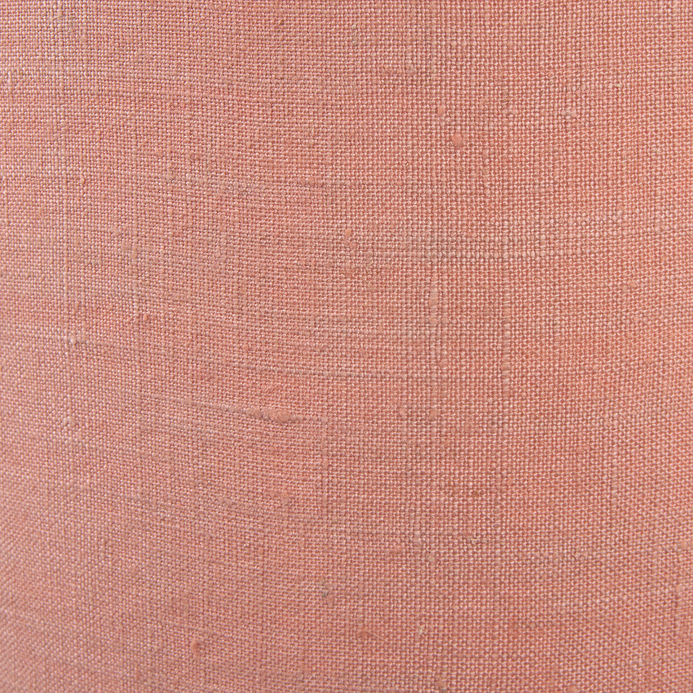 Whitby Natural Wood Tapered 4 Post Floor Lamp Base with Edward 45cm Apricot Linen Cylinder Lampshade